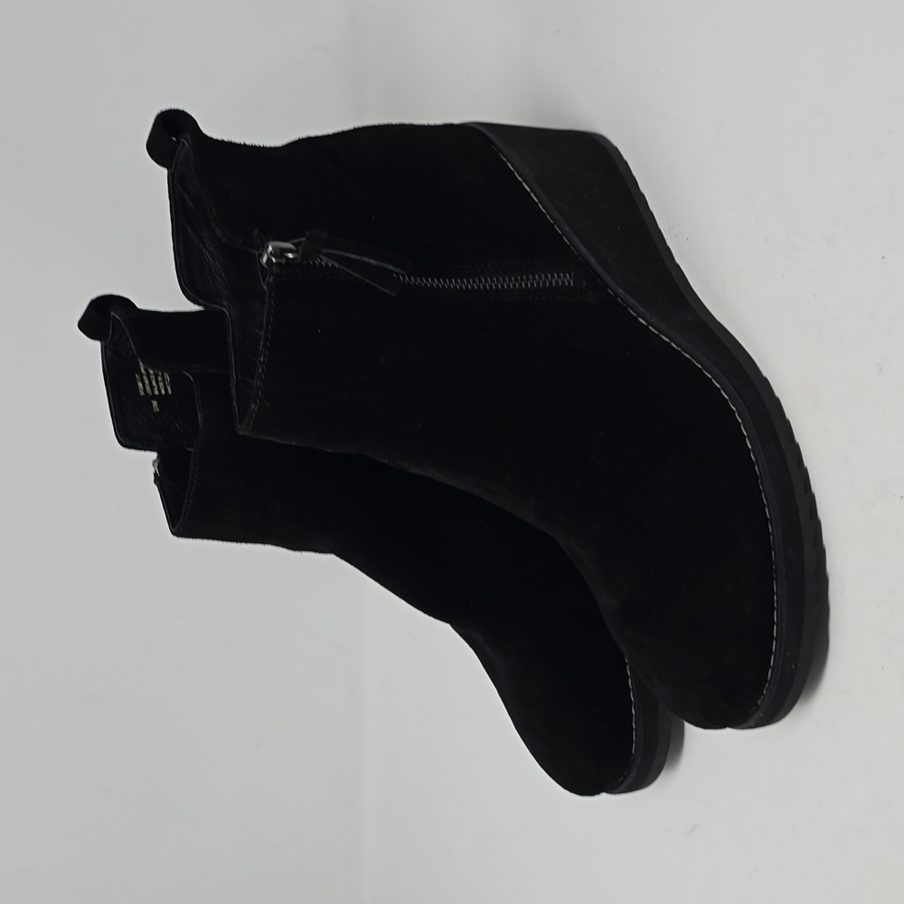 Sofft Emeline Waterproof Wedge Black Suede Leather Women's Size 11